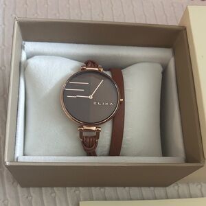 Elixa Brown Watch never used